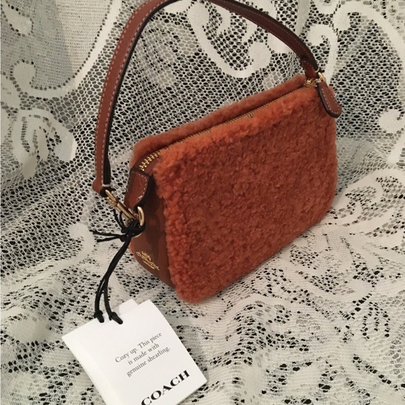 Coach Notila 19 In Shearling With Coach Motif - Picture 7 of 11